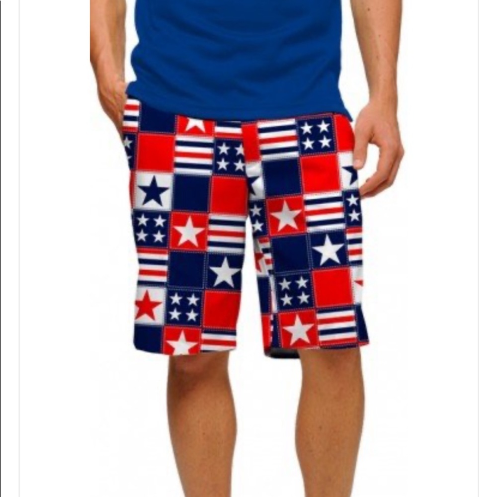 Loudmouth Betsy Ross StretchTech Men's Shorts